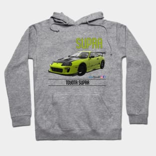 Supra Time Attack Lime Carbon Hoodie